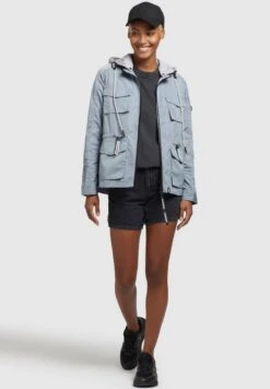Khujo FLAMES - Leichte Jacke - Blaugrau Hell -Khujo 0038d0f0e8c34fa9a88414a9bcfc4616