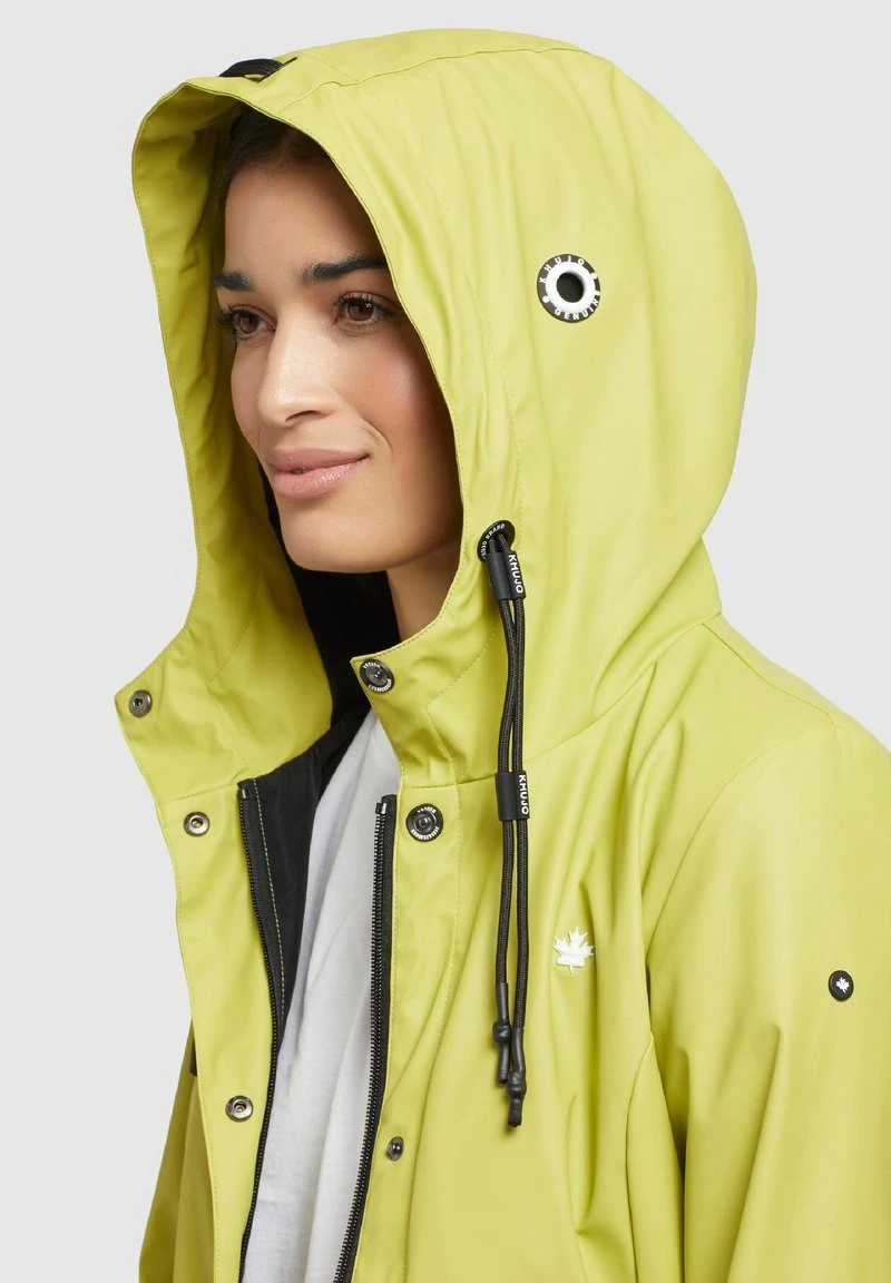 Khujo GLENNA - Regenjacke / Wasserabweisende Jacke - Giftgrün 6 Khujo GLENNA - Regenjacke / Wasserabweisende Jacke - Giftgrün – Bild 4