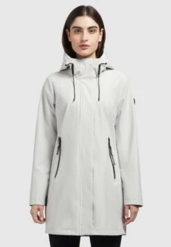 Khujo IZAF - Regenjacke / Wasserabweisende Jacke - Hellgrau