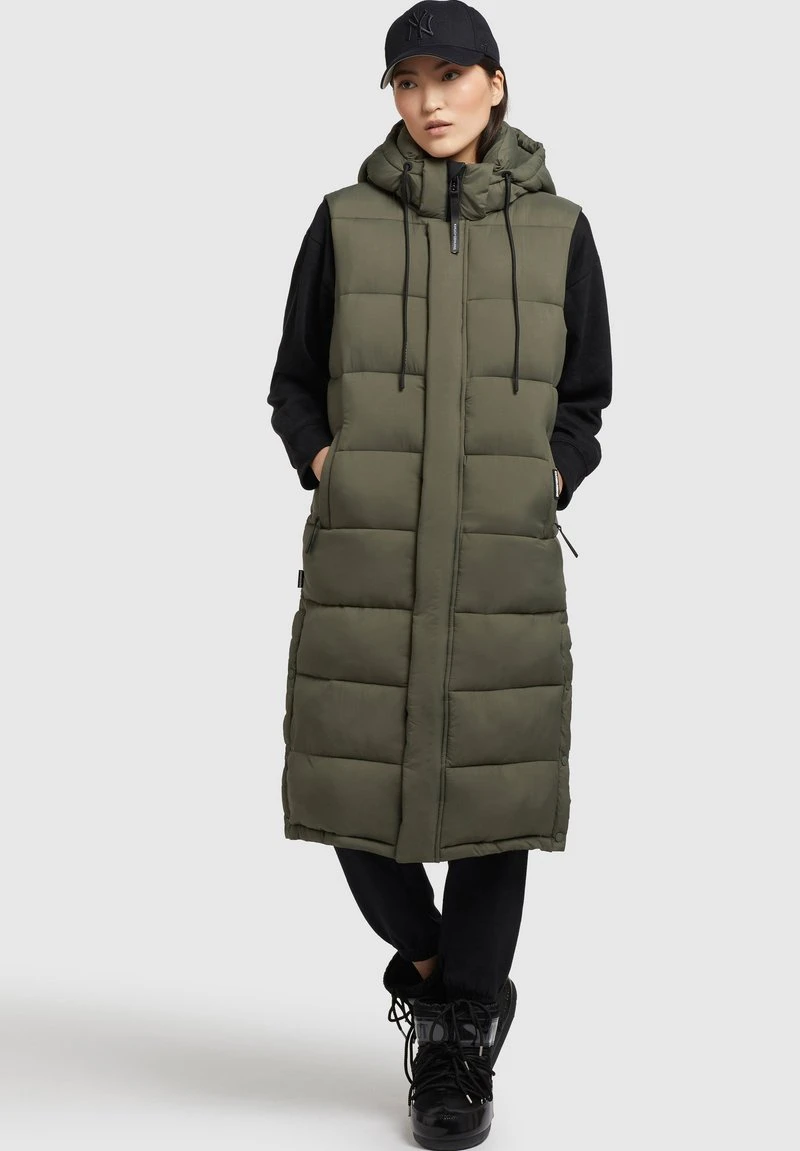 Khujo TOURIN MATT - Weste - Khaki Grün 4 Khujo TOURIN MATT - Weste - Khaki Grün – Bild 2