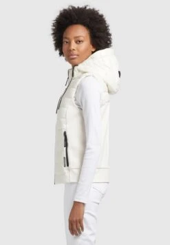 Khujo FABIA SHINY - Weste - Weiß -Khujo 83f7206c9eea43968e16a2f4cde48cbb