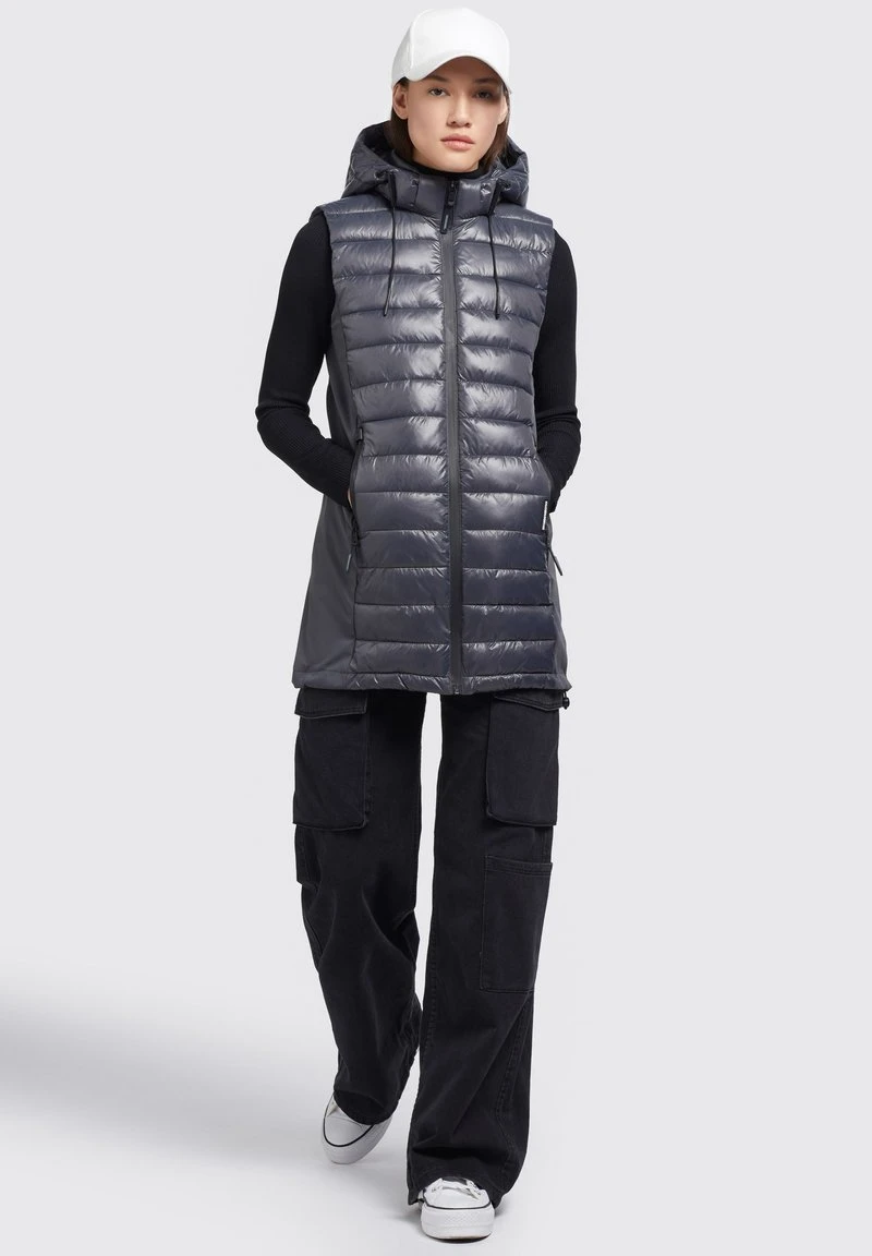 Khujo BECCA SHINY - Weste - Grau 6 Khujo BECCA SHINY - Weste - Grau – Bild 4