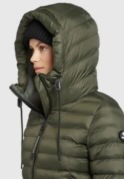 Khujo LOVINA2 SHINE - Winterjacke - Dunkeloliv -Khujo dd8fe125c6634a5ea3b8edb8fe43a30b