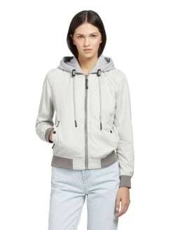 Khujo Blouson "Persee" In Weiß/ Grau -Khujo khujo blouson persee in weiss grau 7