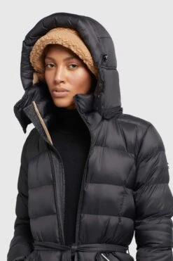 Khujo Mantel OLALLA SOFT In Schwarz -Khujo khujo mantel olalla soft in schwarz 6