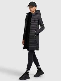 Khujo -Khujo khujo mantel ruth matt in schwarz 1