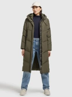 Khujo Mantel SONJE4 In Khaki Grün -Khujo khujo mantel sonje4 in khaki grun 2