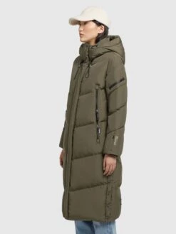 Khujo Mantel SONJE4 In Khaki Grün -Khujo khujo mantel sonje4 in khaki grun 3