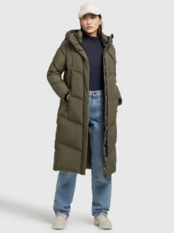 Khujo Mantel SONJE4 In Khaki Grün -Khujo khujo mantel sonje4 in khaki grun 6