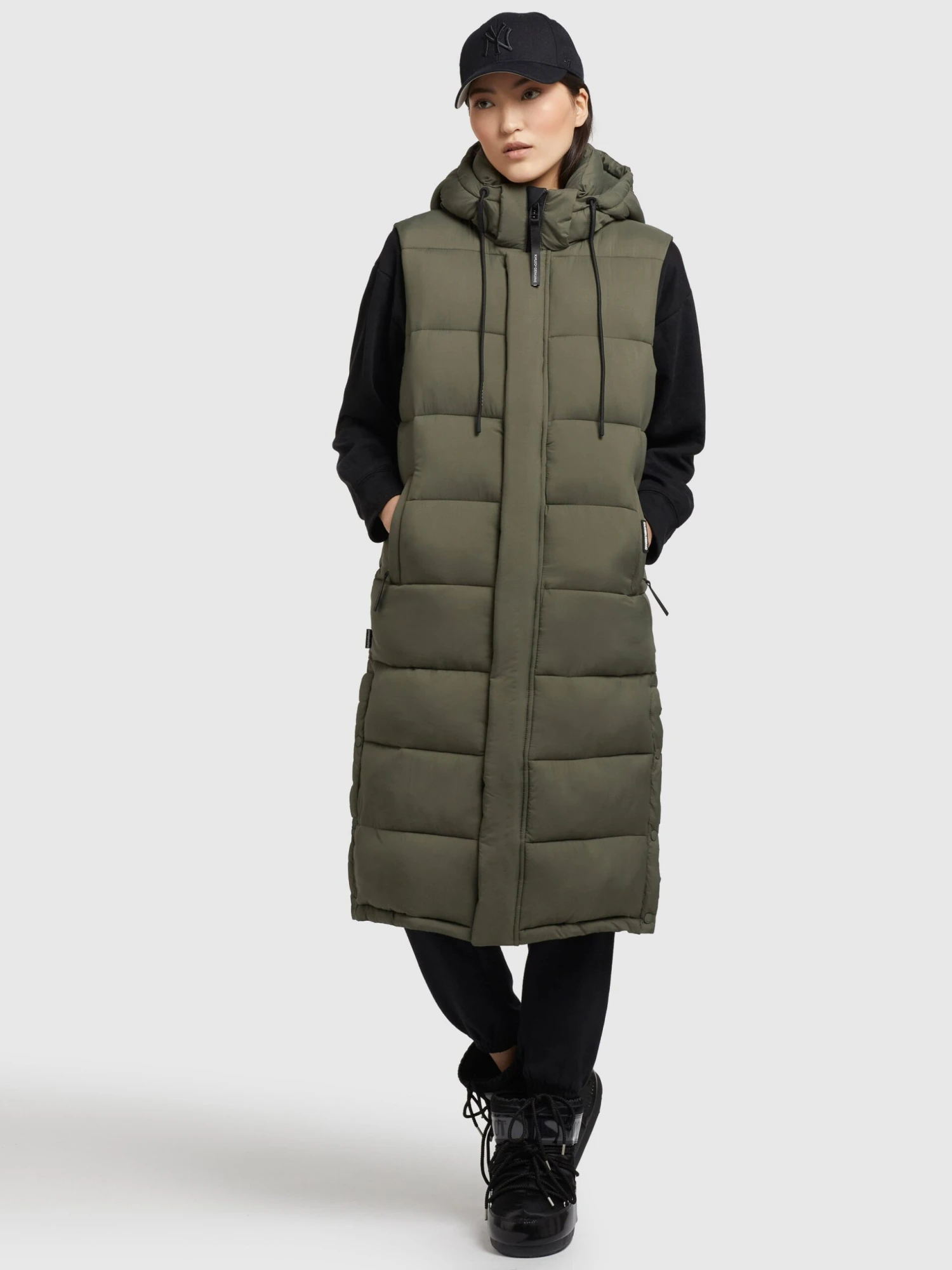 Khujo Weste TOURIN MATT In Khaki Grün 4 Khujo Weste TOURIN MATT In Khaki Grün – Bild 2