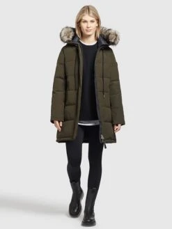 Khujo Wintermantel "Cloren" In Khaki -Khujo khujo wintermantel cloren in khaki 3