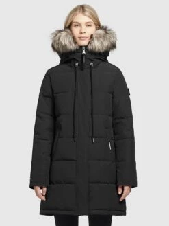 Khujo Wintermantel "Cloren" In Schwarz