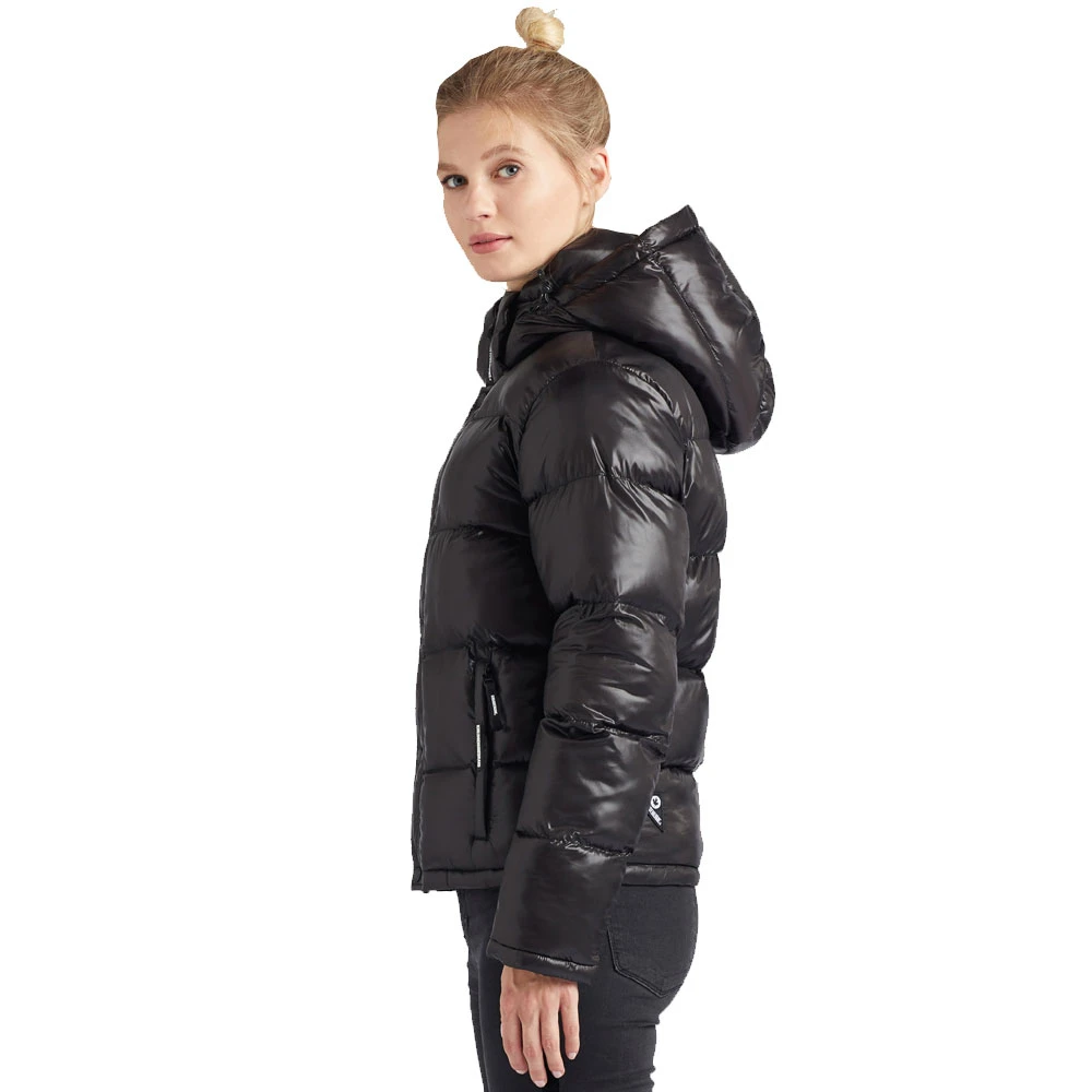 Khujo Camille Fake Down Winterjacke Shiny Black Damen 4 Khujo Camille Fake Down Winterjacke Shiny Black Damen – Bild 2