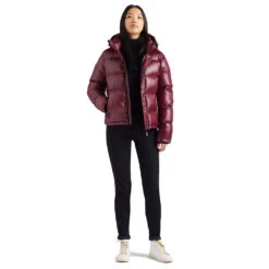 Khujo Camille Fake Down Steppjacken Shiny Wine Damen -Khujo khujo camille fake down 15613k203 664 wine 03 gross