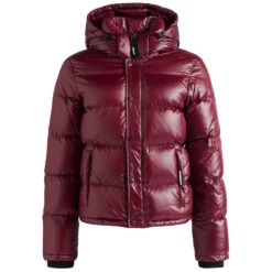 Khujo Camille Fake Down Steppjacken Shiny Wine Damen -Khujo khujo camille fake down 15613k203 664 wine 05 gross