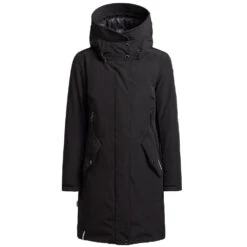 Khujo Charlyn 3 Wintermantel Black Damen -Khujo khujo charilyn 3 1002co223 200 black 06 gross