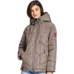 Khujo Elenora Winterjacke Taupe Damen