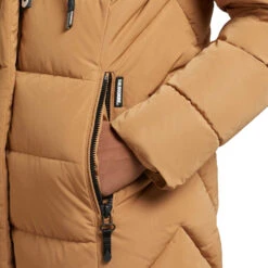 Khujo Gamber Langmantel Cedar Brown Damen -Khujo khujo gamber 1069co223 534 cedar brown 05 gross