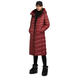 Khujo Ingram Shine Wintermantel Madder Brown Damen -Khujo khujo ingram shine 1214co223 531 madder 03 gross