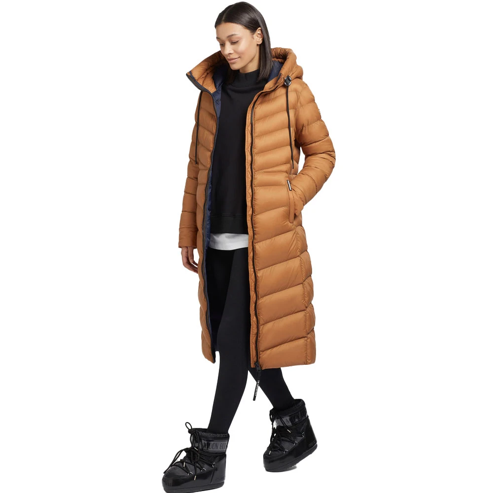 Khujo Ingram Shine Langmantel Sudan Brown Damen 6 Khujo Ingram Shine Langmantel Sudan Brown Damen – Bild 4