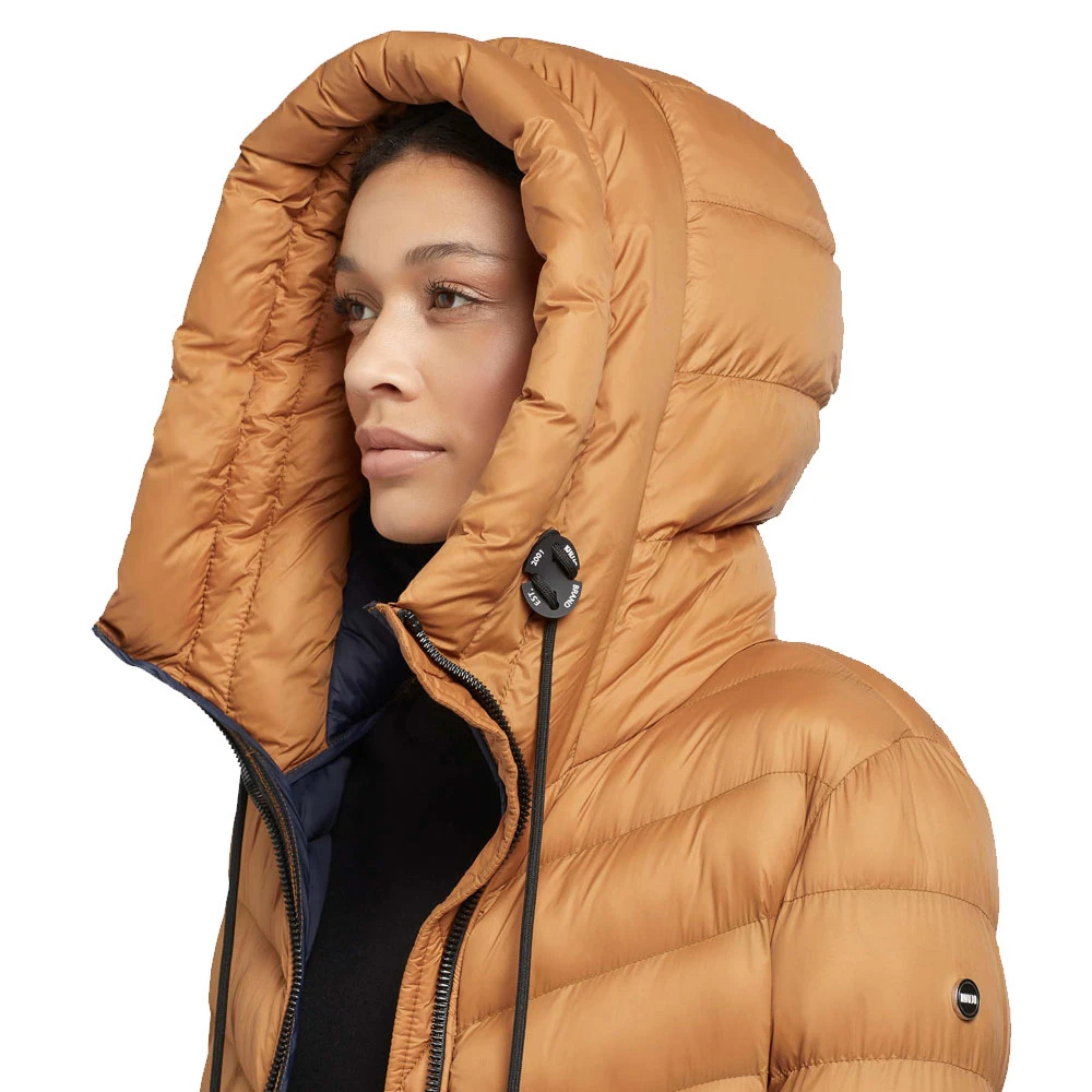 Khujo Ingram Shine Langmantel Sudan Brown Damen 7 Khujo Ingram Shine Langmantel Sudan Brown Damen – Bild 5