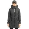 Khujo Jerry Prime 6 Light Wintermantel Charcoal Damen