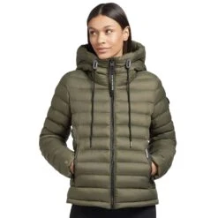 Khujo Lovina Shine Steppjacke Hunter Green Damen