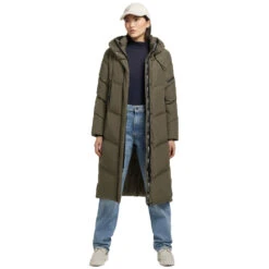 Khujo Sonje 4 Langmantel Hunter Green Damen -Khujo khujo sonje 4 1152co223 333 03 gross