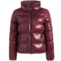 Khujo Zeliha Fake Down Winterjacke Shiny Wine Damen -Khujo khujo zeliha fake down 1560JK203 664 03 gross